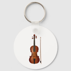 Chaveiro Gráfico realístico do violino e do arco