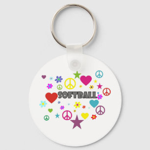 Chaveiro Gráficos misturados do softball