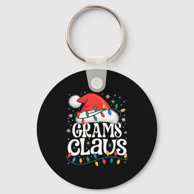 Chaveiro Grams Claus Funny Xmas Christmas Grandma Holiday S (Frente)