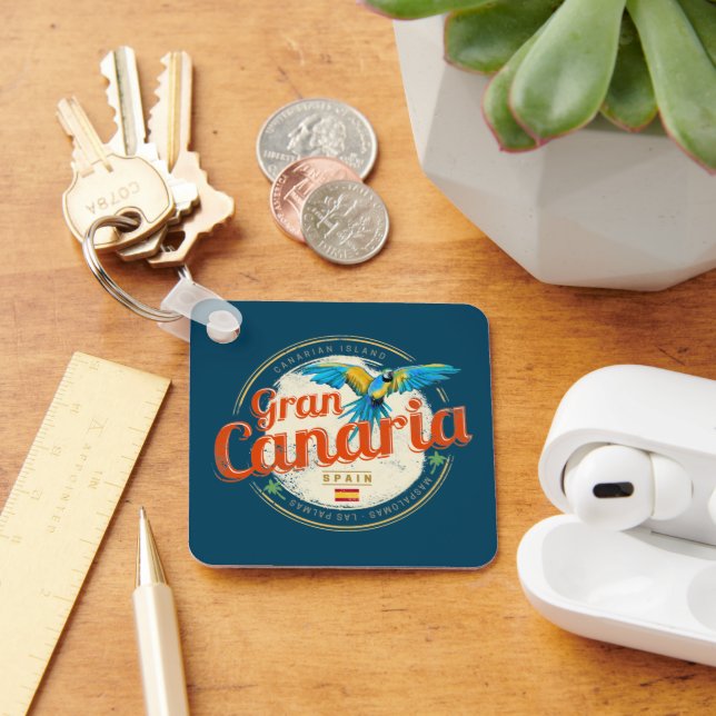 Chaveiro Gran Canaria Parrot Canary Islands Espanha Vintage (Mesa)