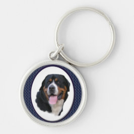 Chaveiro Grande Arte de Cachorro Suíço