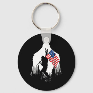 Chaveiro Grande Camisa de Pé Grande Bandeira Americana Patr