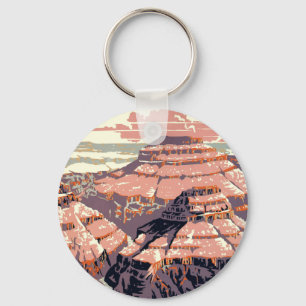 Chaveiro Grande Canyon Arte Gráfica Ocidental Americana