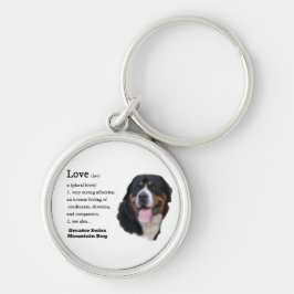 Chaveiro Grande Cão Suíço Amor é...