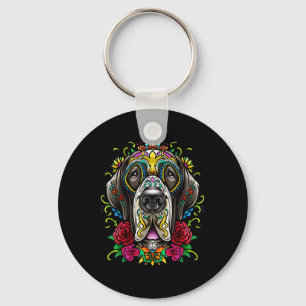 Chaveiro Grande Dia De Tatuagem De Cachorro Do Morto Mexico
