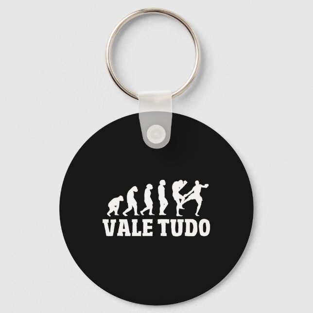 Chaveiro Grande Evolução do Vale Tudo Design de Mma Kickbox (Frente)