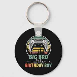 Chaveiro Grande Irmão Do Jogador De Vídeo Birthday Boy Que