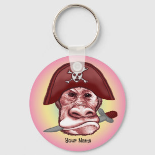 Chaveiro Grande Macaco Pirata Mau