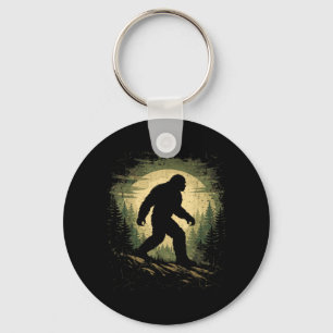 Chaveiro Grande Pé Sasquatch Floresta Vintage Crente de Cri