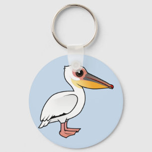 Chaveiro Grande pelicano branco de Birdorable
