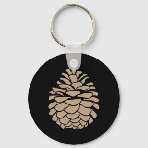 Chaveiro Grande Pinha Árvore Pinecone Floresta Camping Natu