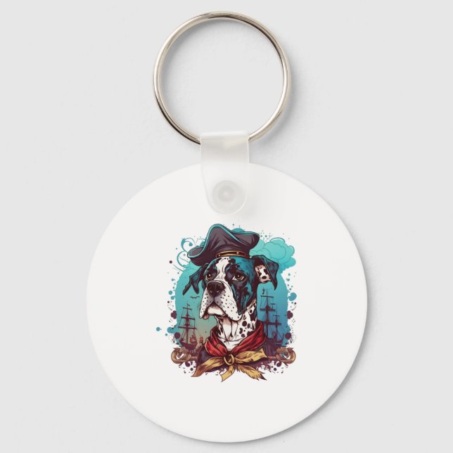 Chaveiro Grande Pirata de Cachorro Danado (Frente)