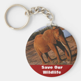 Chaveiro Grande Pulseira Vermelha Salve Nossa Vida Selvagem