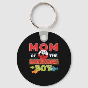 Chaveiro Grande Tema de Pesca Mãe do Menino do Aniversário