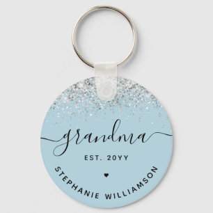 Chaveiro Grandma Est Glitter Confetti Custom Grandma Gifts