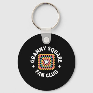 Chaveiro Granny Square Fan Club Crochet T Shirt Artesanato 