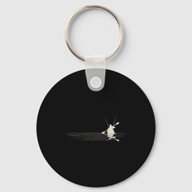 Chaveiro Grático de Pesca de Caiaque Pescadores de Caiaque  (Frente)