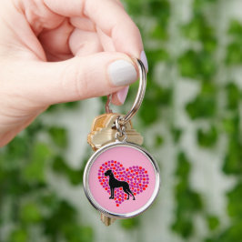 Chaveiro Great Dane no Coração