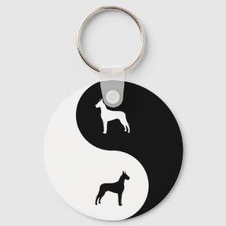 Chaveiro Great Dane Yin Yang