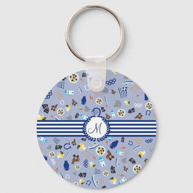 Chaveiro Grécia: artigos famosos do país (Frente)