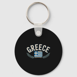 Chaveiro Grécia Bandeira Coroa de Louros Viagem Lembrança G