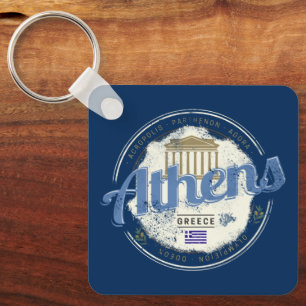 Chaveiro Grécia de Atenas - Acropolis Vintage Souvenir
