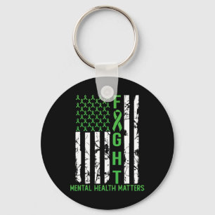 Chaveiro Green American Flag Usa Mental Health Problems