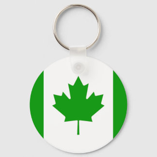 Chaveiro Green Canada-Flag Key Chain