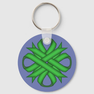 Chaveiro Green Clover Ribbon por Kenneth Yoncich