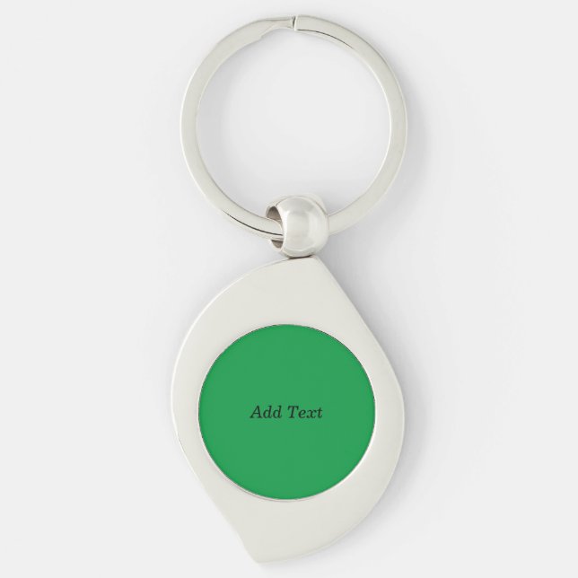 Chaveiro Green Create Your Own Add Text button (Frente)