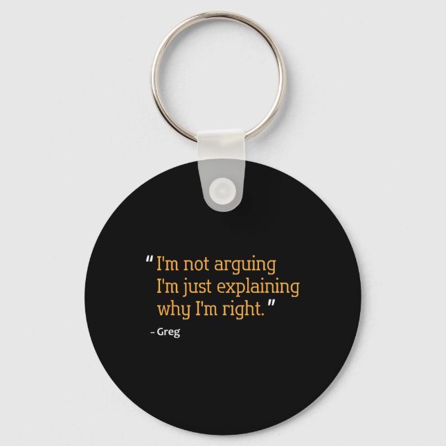 Chaveiro Greg Gift Cotação Engraçado Aniversário Personaliz (Frente)