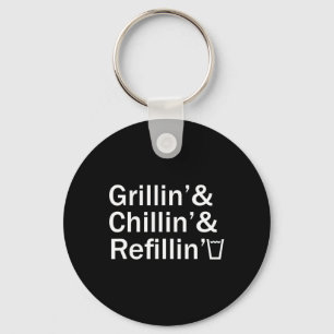 Chaveiro Grelhando E Relaxando E Reabastecendo Camiseta Eng