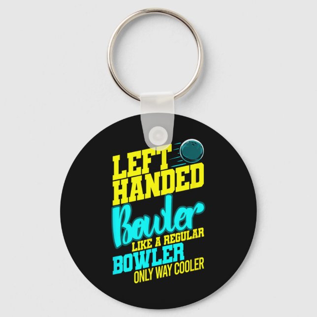Chaveiro Greve de Boliches de Humor com Bola de Bowler à Es (Frente)
