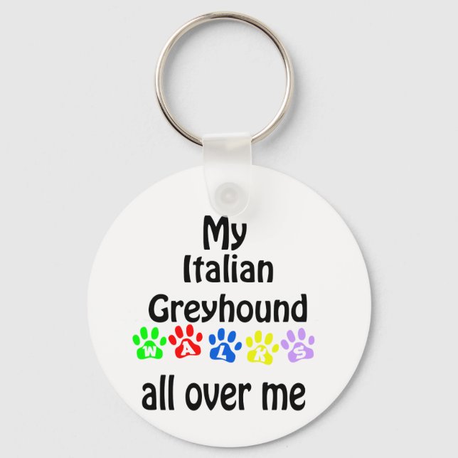 Chaveiro Greyhound Walks Design (Frente)