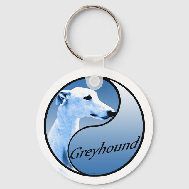 Chaveiro Greyhound Yin e Yang (Frente)