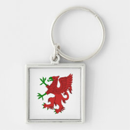 Chaveiro Griffin em Vermelho e Verde