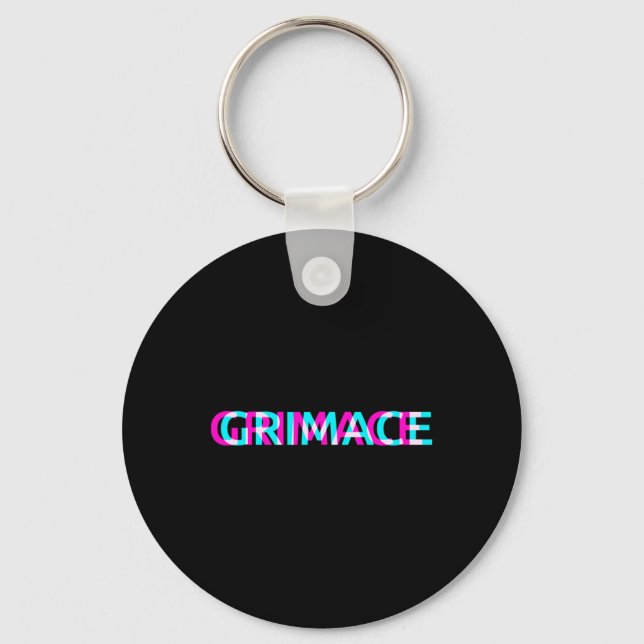 Chaveiro Grimace Edgy Aestético Grunge Emo Pastel Hall Góti (Frente)