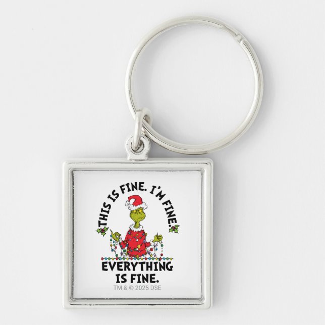 Chaveiro Grinch | Everything is Fine (Frente)