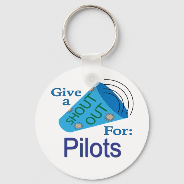 Chaveiro Gritar para Pilotos (Frente)