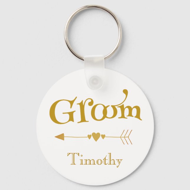 Chaveiro Groom Wedding Keepsasair Souvenir (Frente)