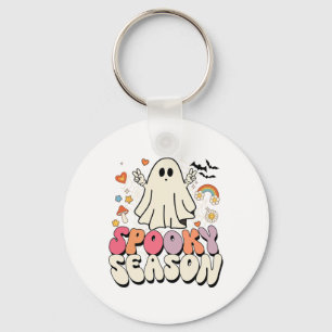 Chaveiro Groovy Boo Ghost Spooky Figurinos de Halloween Men