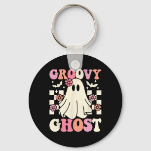 Chaveiro Groovy Ghost Halloween Ghost Costume Retro Groovy