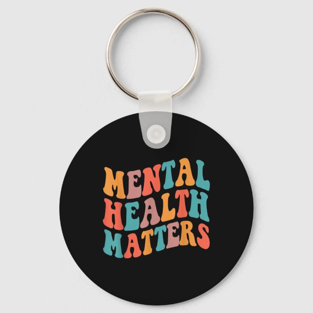 Chaveiro Groovy Mental Health S Human Brain Consciência (Frente)