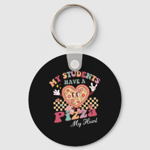Chaveiro Groovy Meus Alunos Têm Pizza Do Meu Coração Profes
