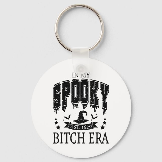 Chaveiro Groovy Na Minha Época Estranha Halloween De Mão Es (Frente)
