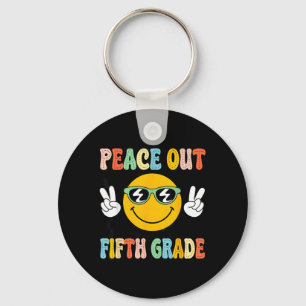 Chaveiro Groovy Peace Out 5º Quinta Série Graduação Último