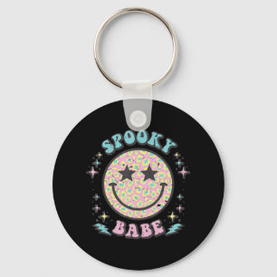 Chaveiro Groovy Spooky Babe Enfrenta Feliz Figurino de Hall