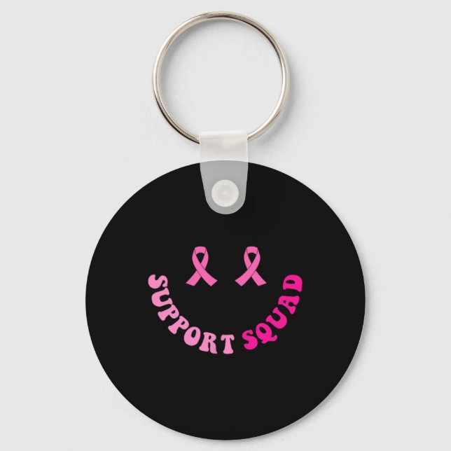 Chaveiro Groovy Support Squad Breast Cancer Sensibilização  (Frente)