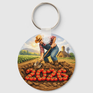 Chaveiro “Grow Your Own Luck Tomato Farming Keychain”