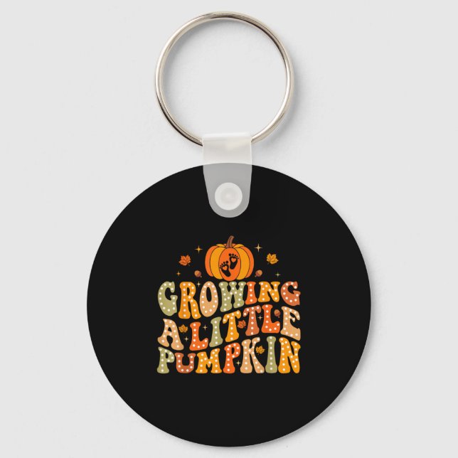 Chaveiro Growing A Little Pumpkin Fall Autumn Pregnancy Tha (Frente)